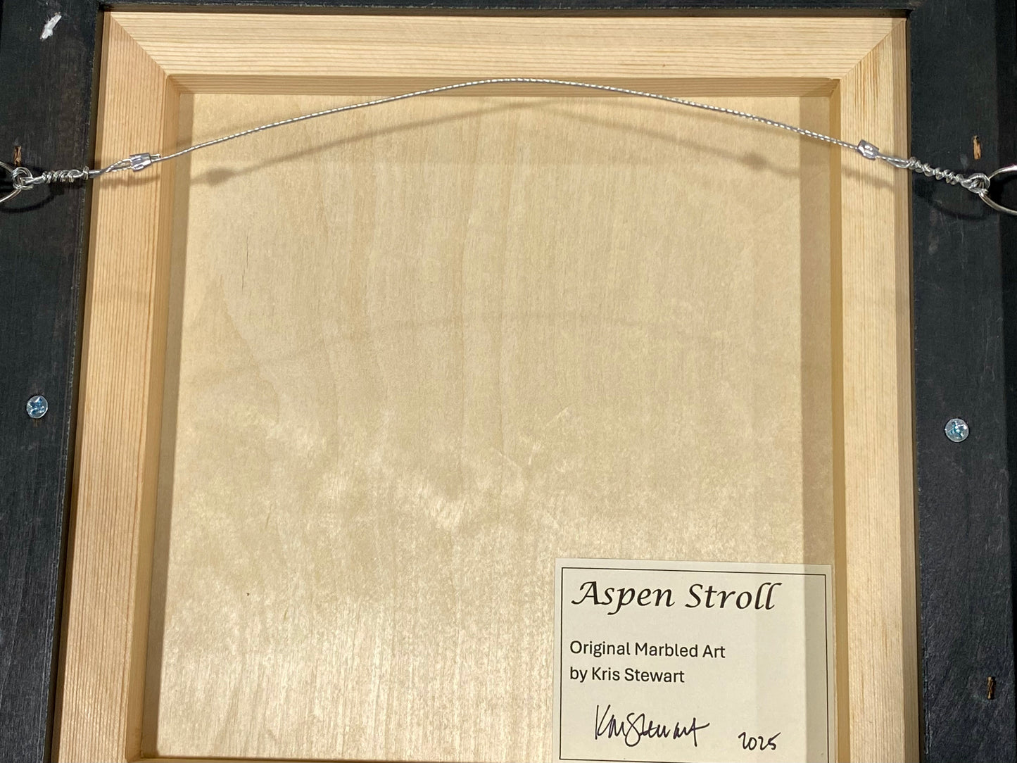 Original Framed Marbled Art, Wall Art