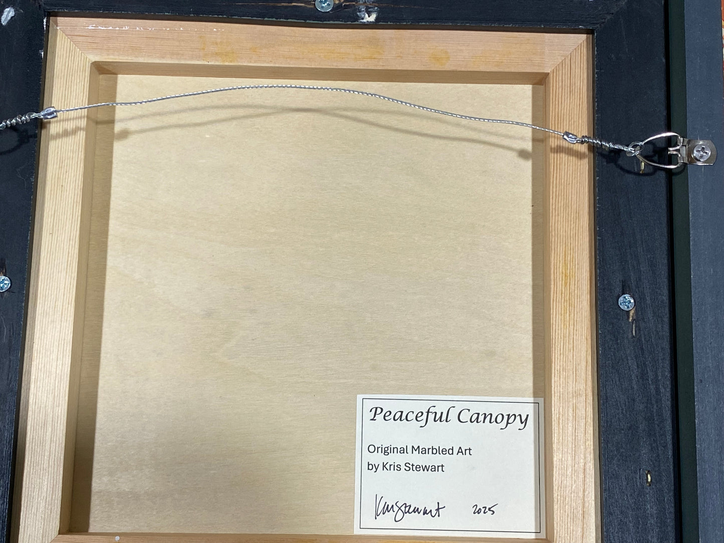 Original Framed Marbled Art, Wall Art