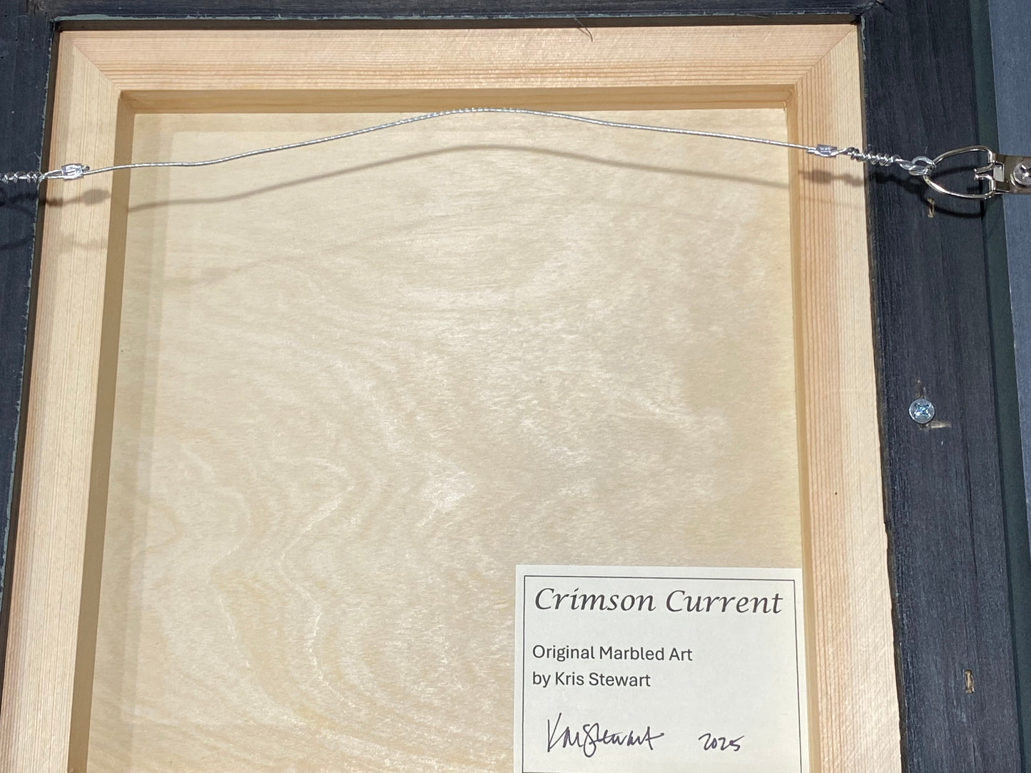 Original Framed Marbled Art, Wall Art