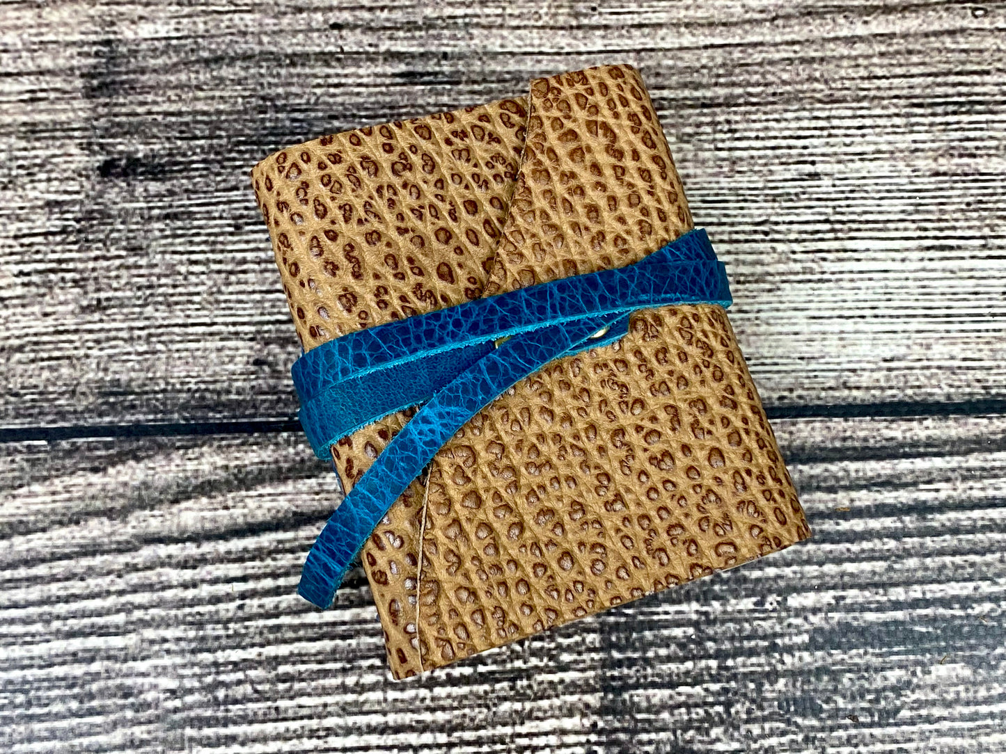 Mini Journal - Shrunken Bison with Turquoise