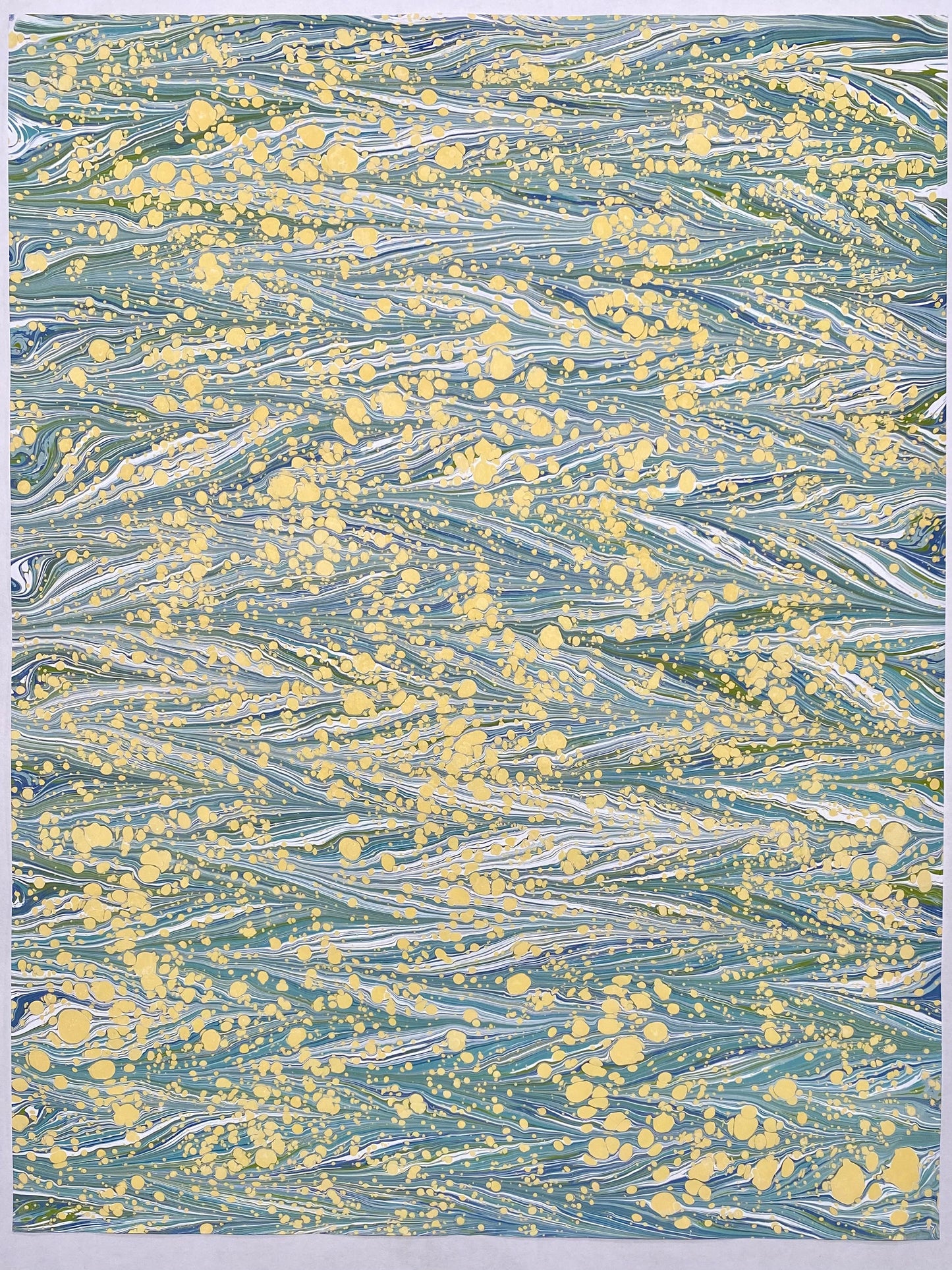 Full Sheet Hand-Marbled Paper P207