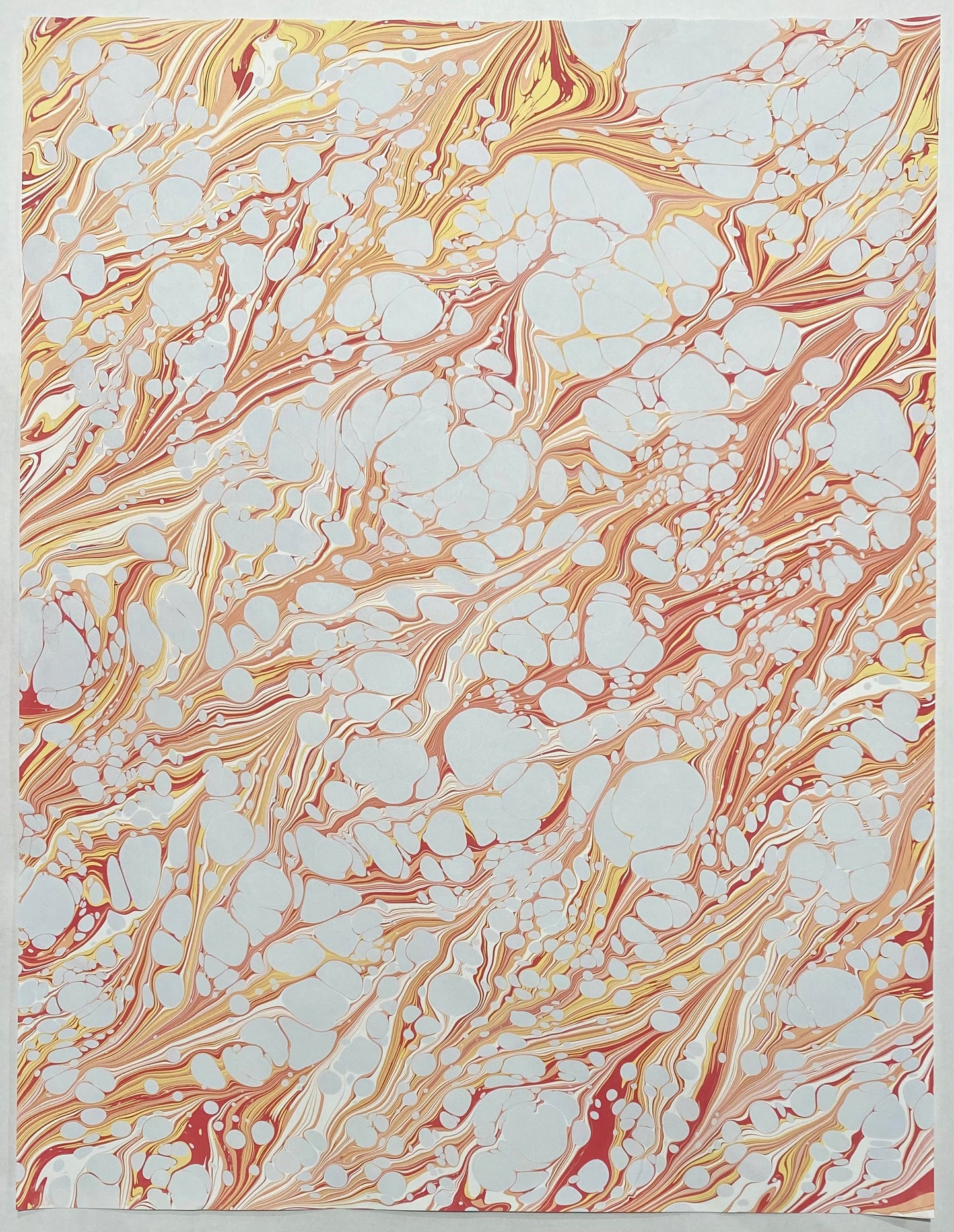 Full Sheet Hand-Marbled Paper P213 - 3 sheets made
