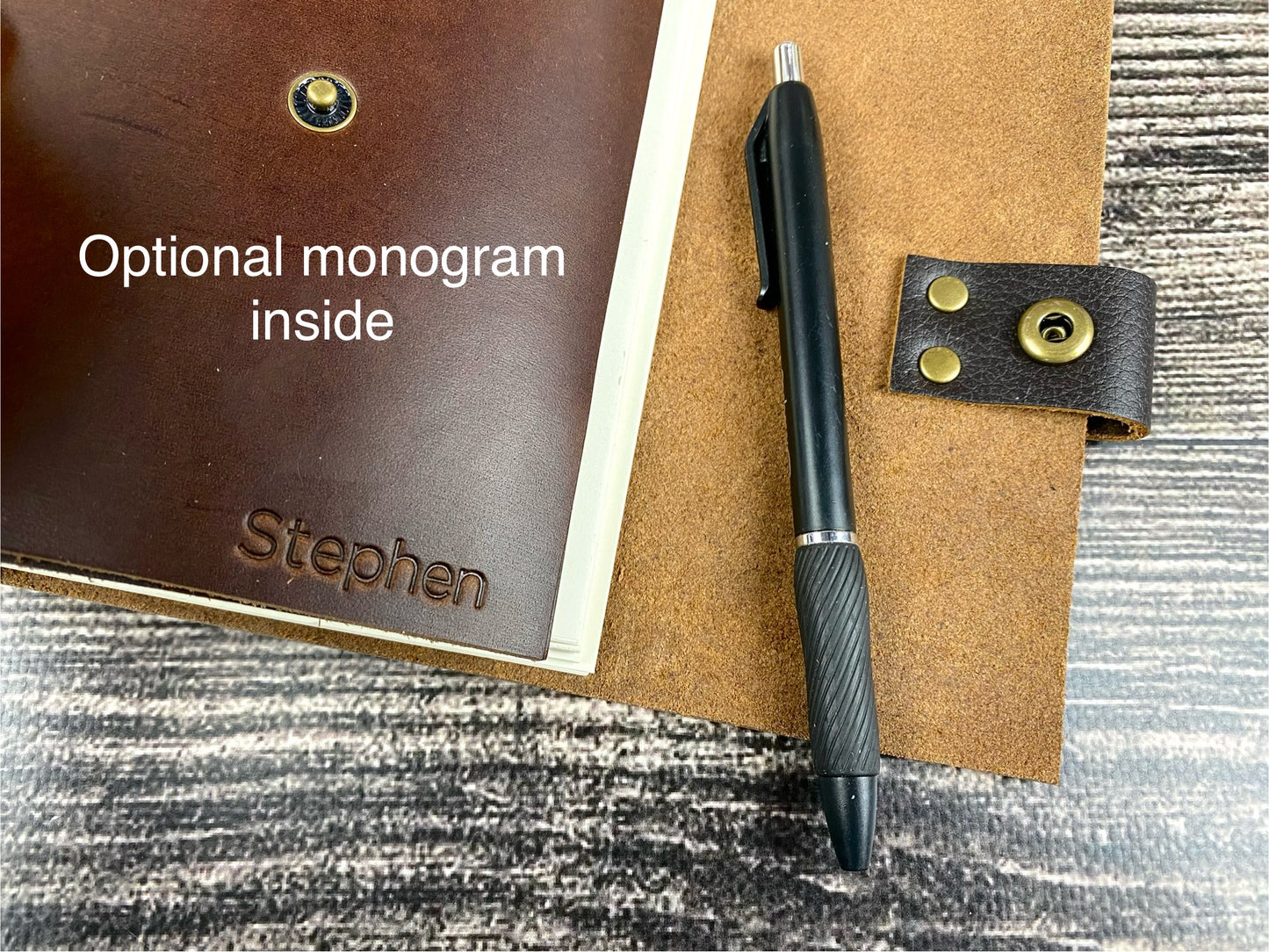 Whiskey or Bourbon Journal, Leather Notebook