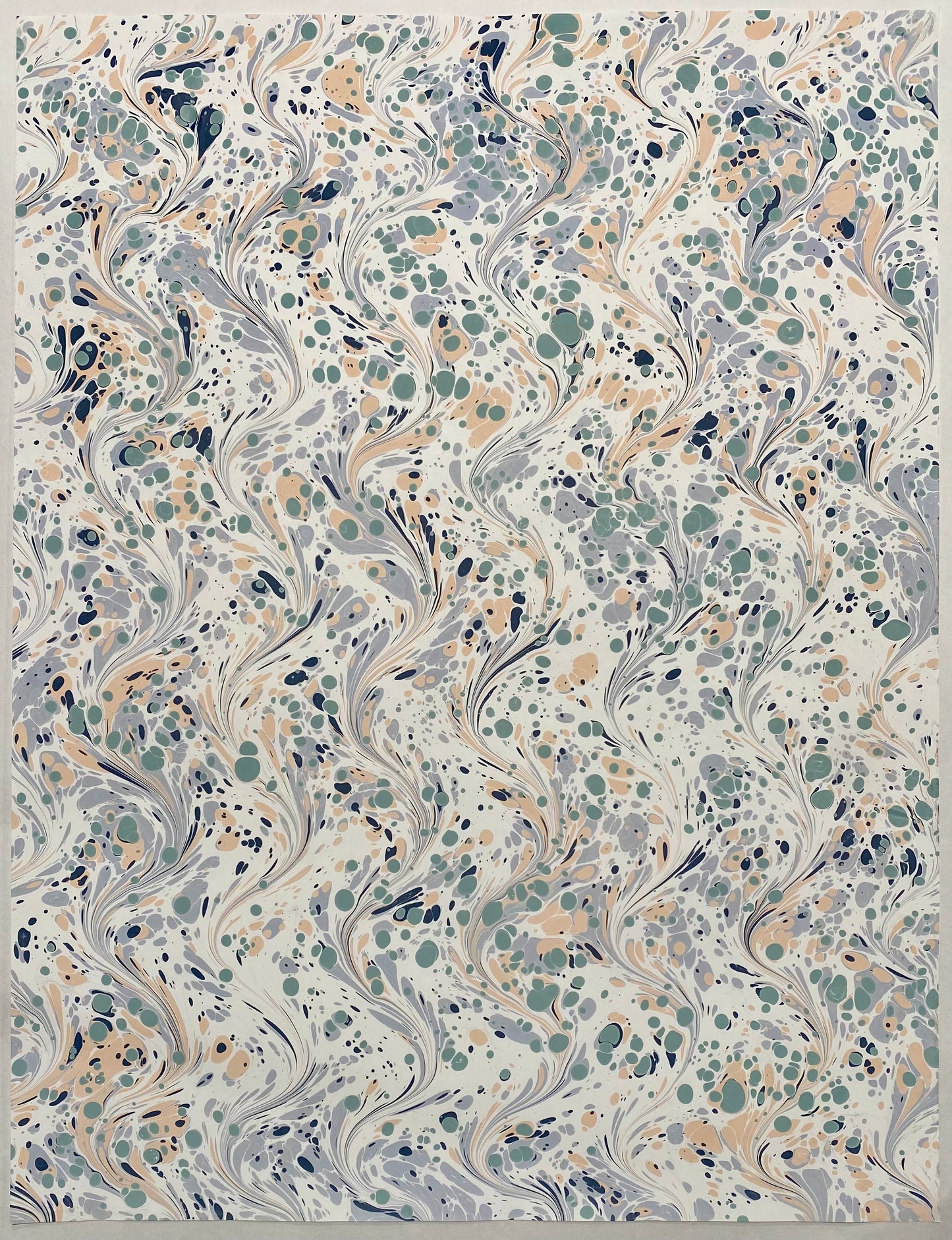 Full Sheet Hand-Marbled Paper P307
