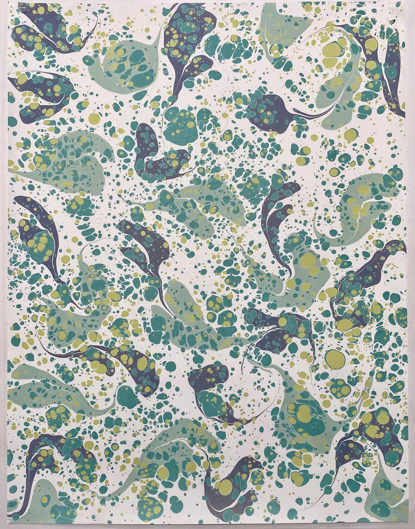 Full Sheet Hand-Marbled Paper P342