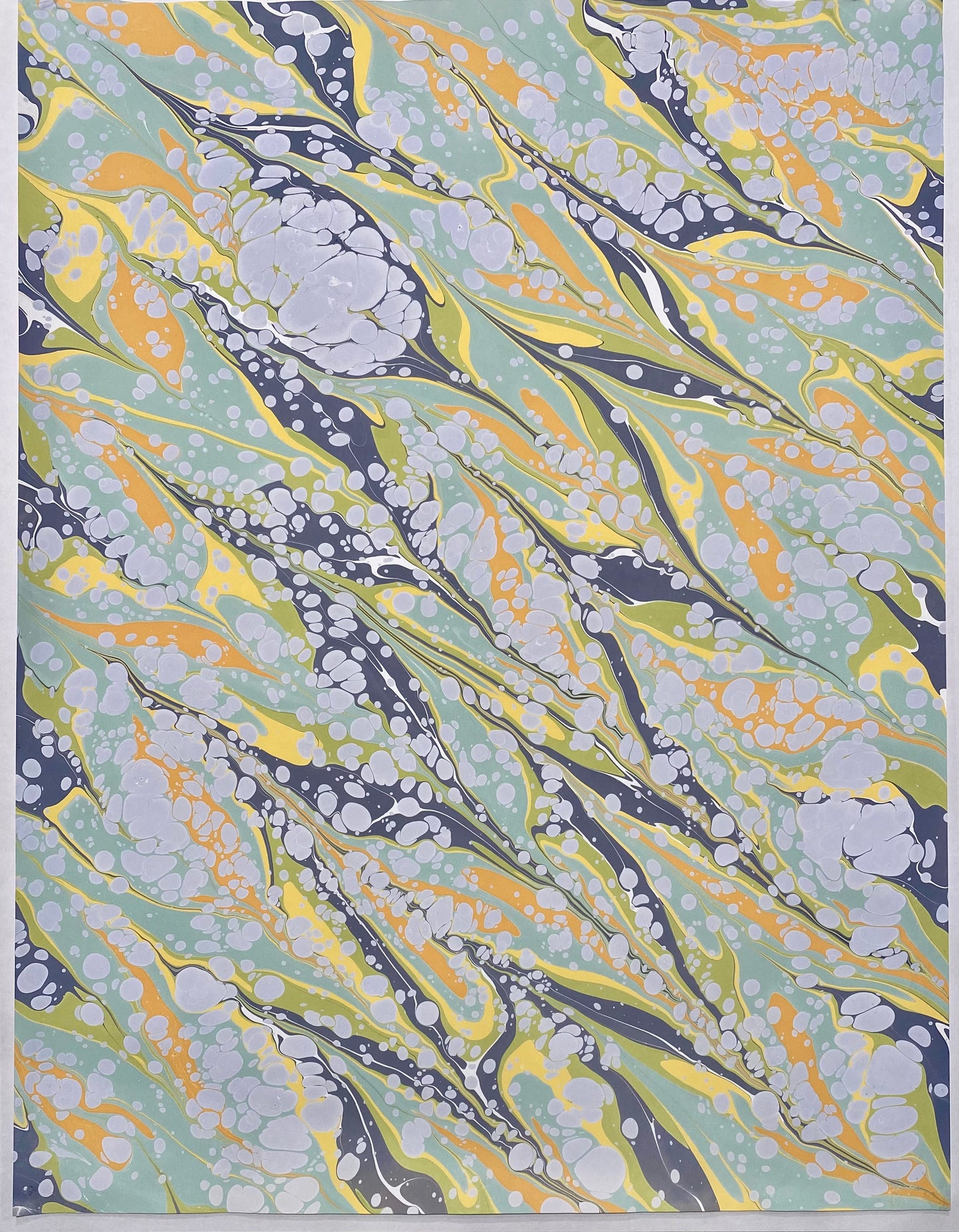 Full Sheet Hand-Marbled Paper P343