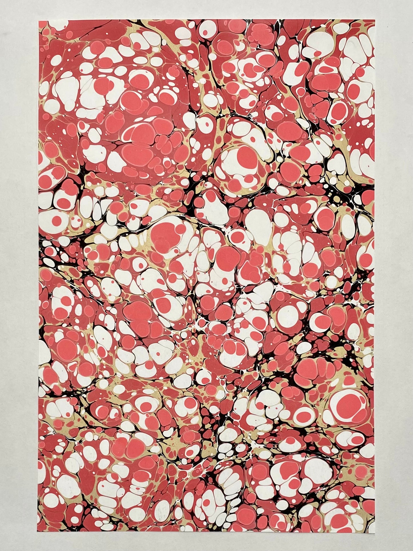 Half-Sheet Hand-Marbled Paper P357H