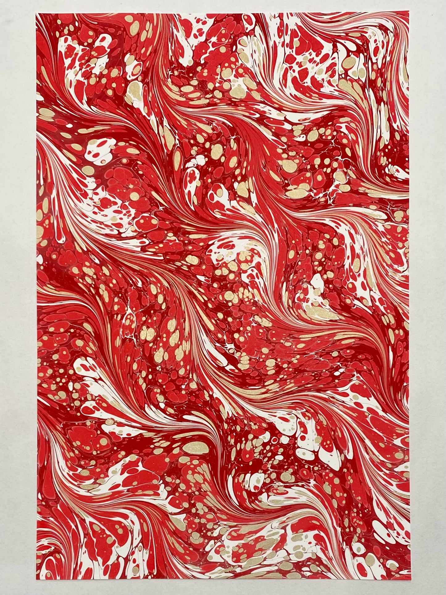 Half-Sheet Hand-Marbled Paper P356H
