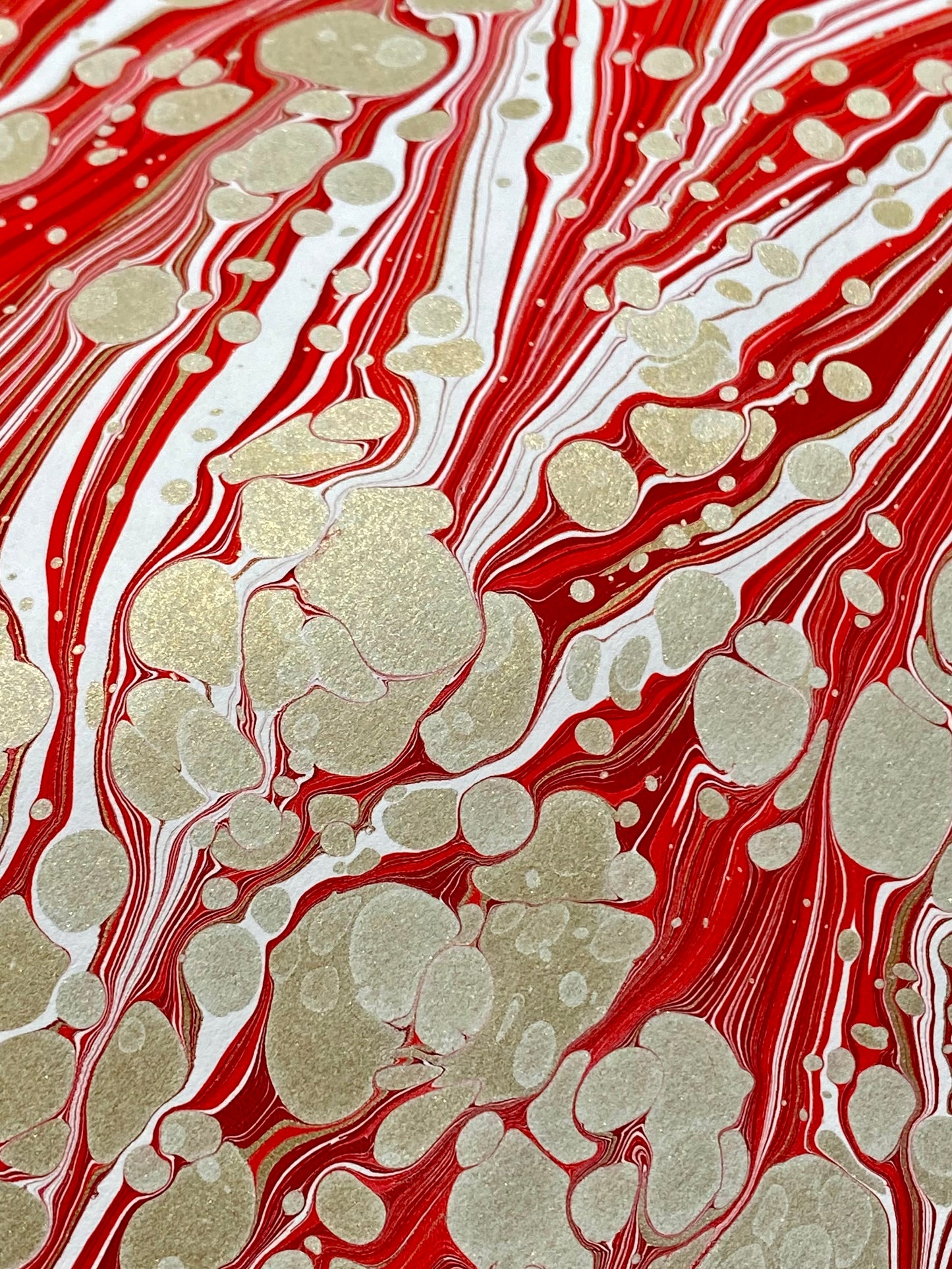 Almost-Full Sheet Hand-Marbled Paper P351