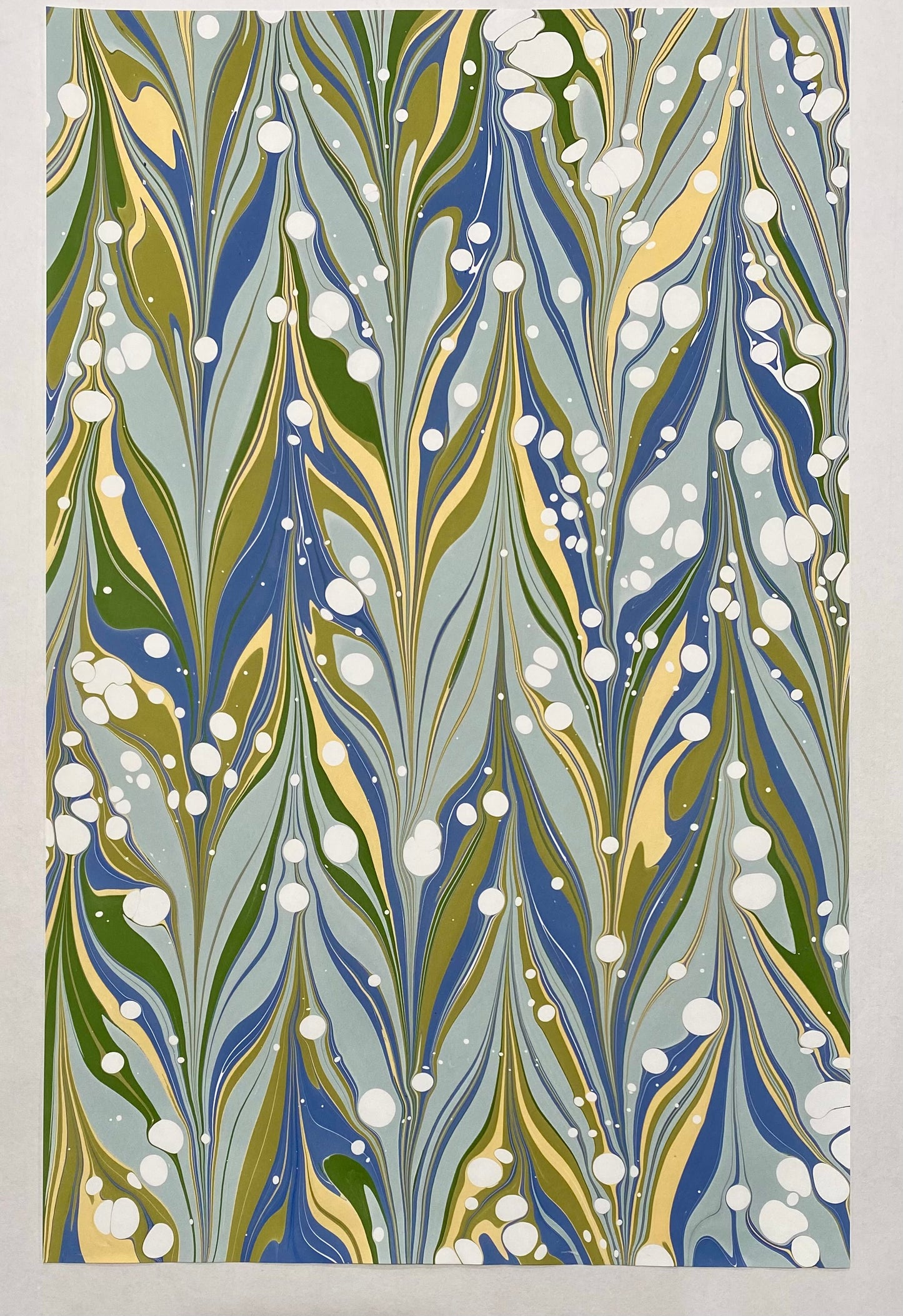 Half-Sheet Hand-Marbled Paper 406