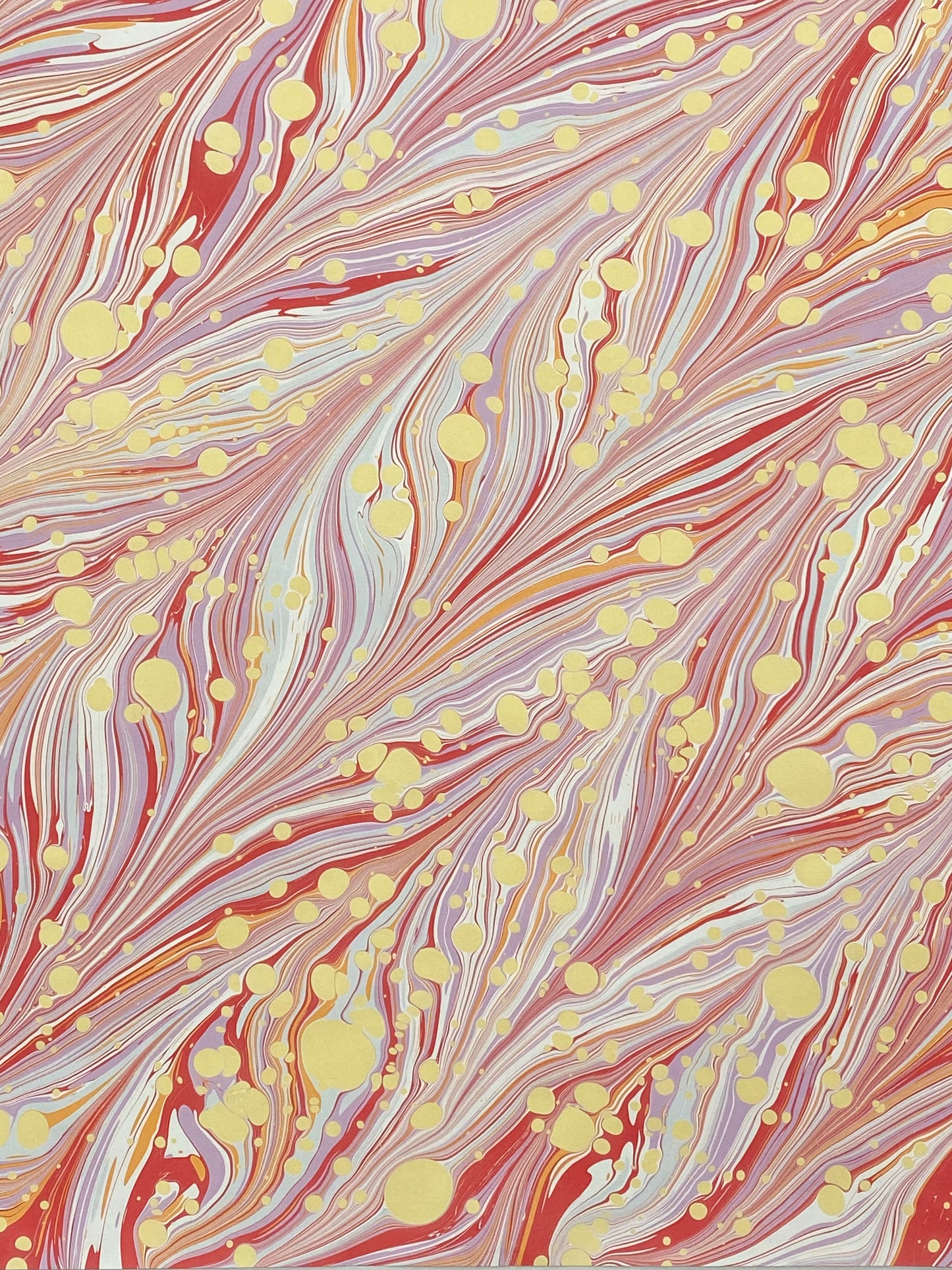 Full Sheet Hand-Marbled Paper P529