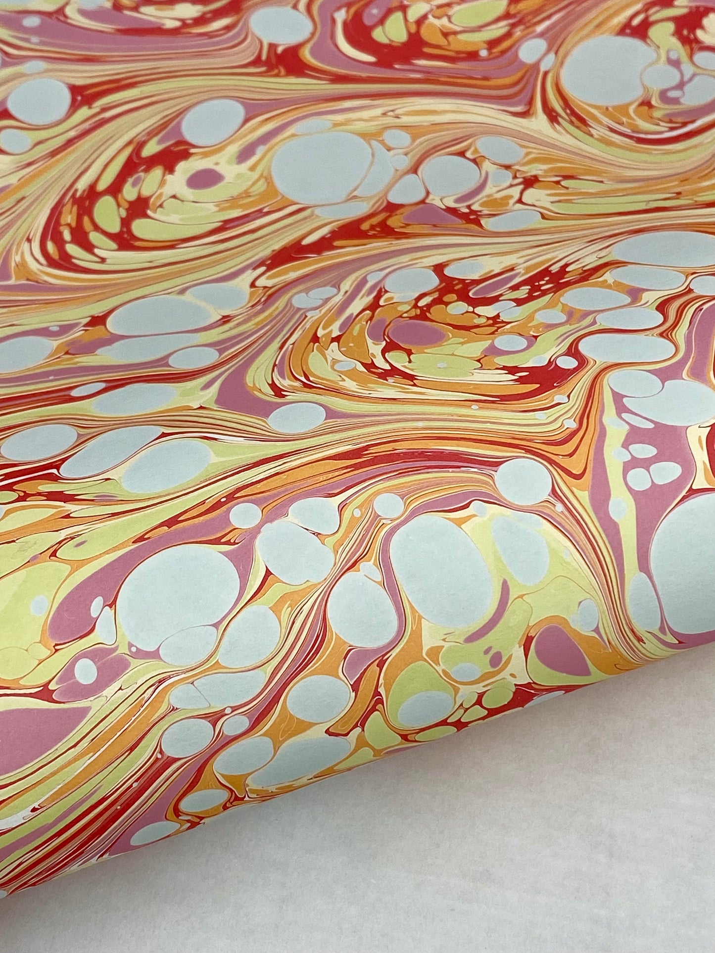 17x20 Hand-Marbled Paper P561