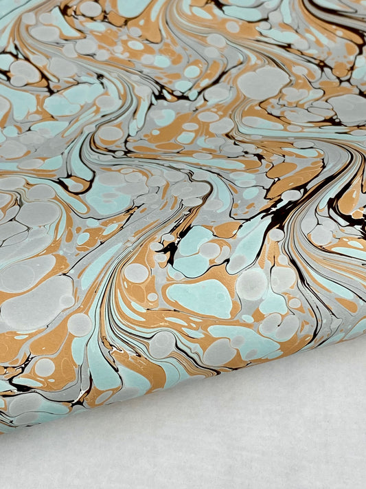 Full Sheet Hand-Marbled Paper P514