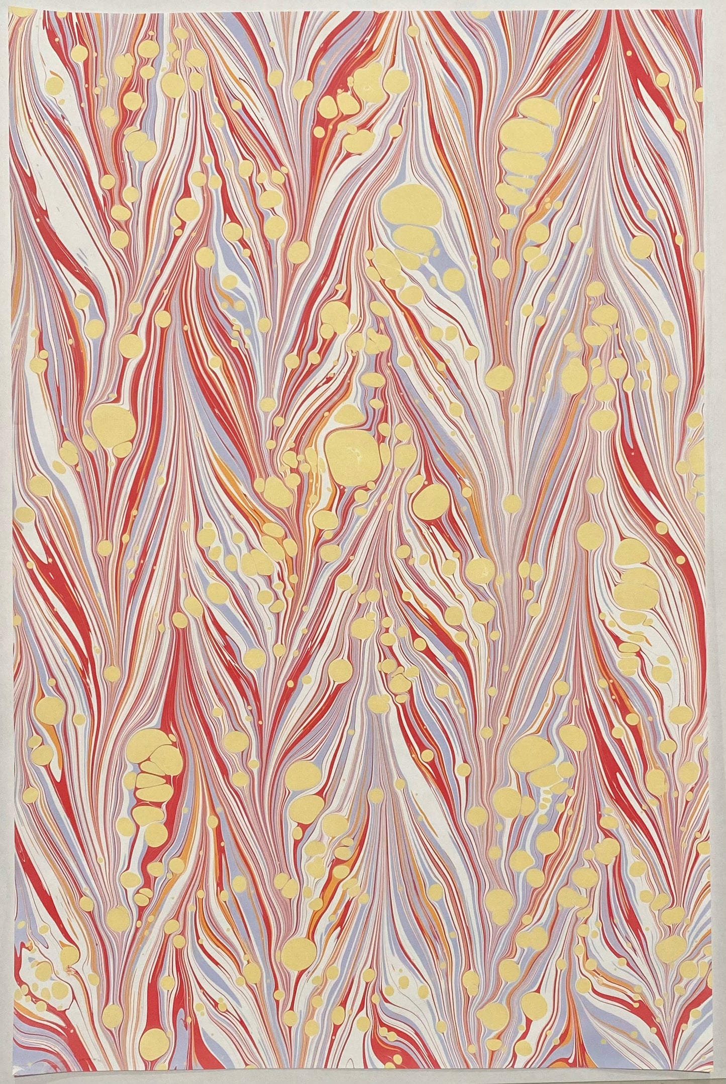 Half-Sheet Hand-Marbled Paper P536H