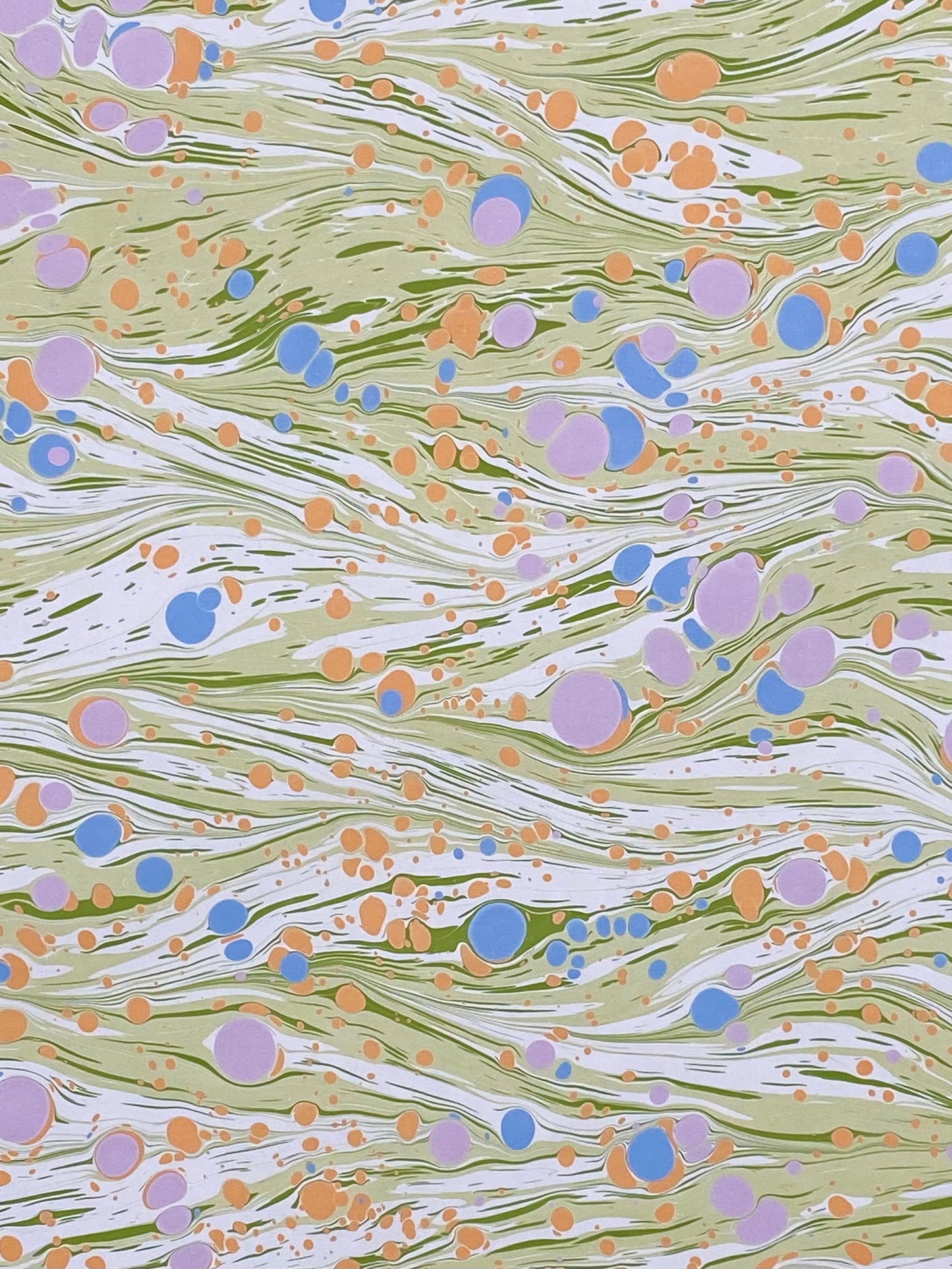 Full Sheet Hand-Marbled Paper P528