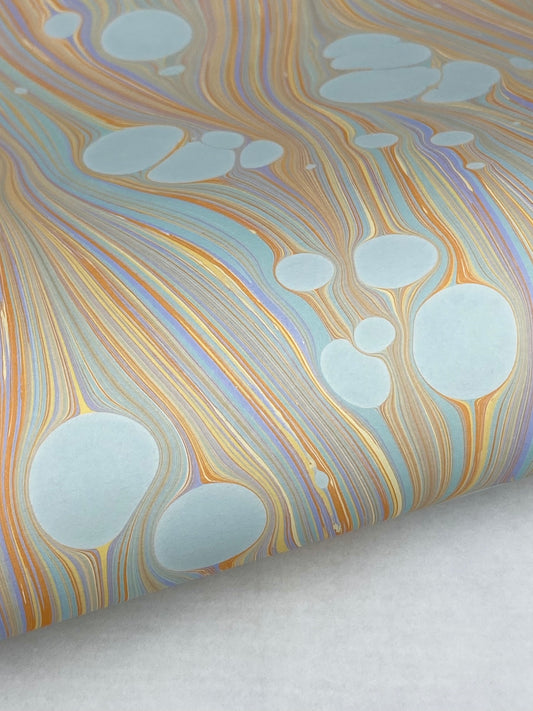 Full Sheet Hand-Marbled Paper P522