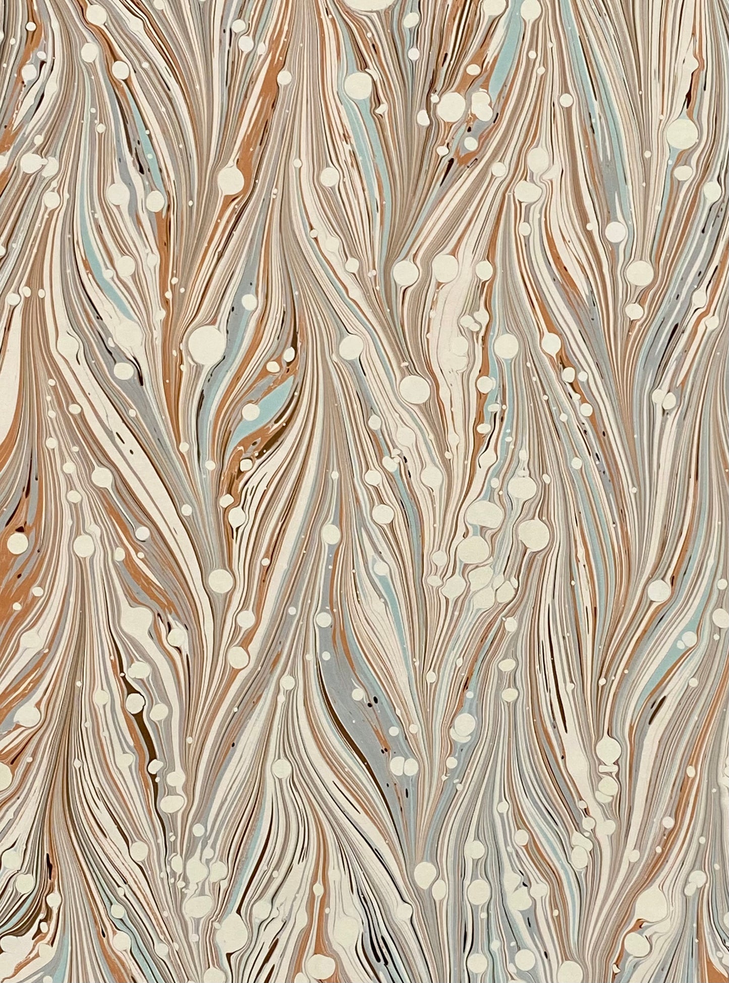 Half-Sheet Hand-Marbled Paper P542H