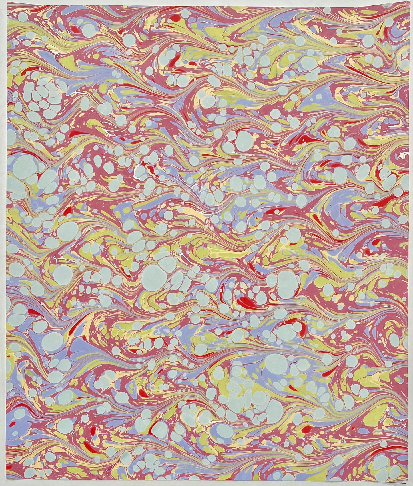 17x20 Hand-Marbled Paper P556