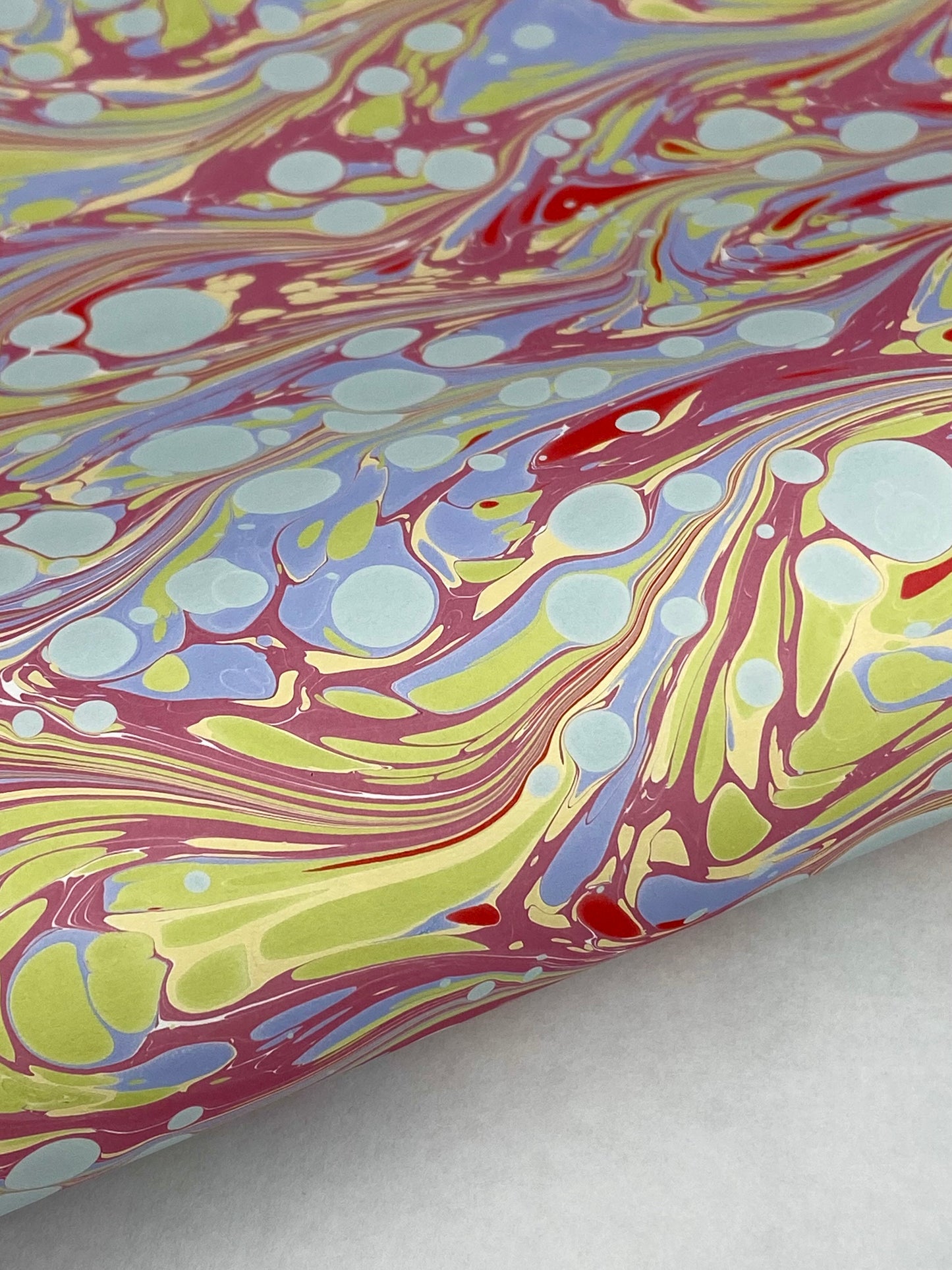 17x20 Hand-Marbled Paper P556
