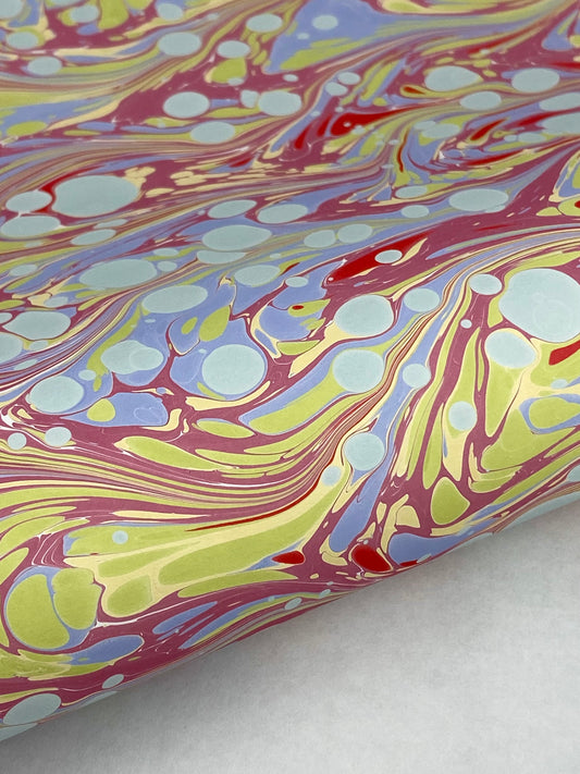17x20 Hand-Marbled Paper P556
