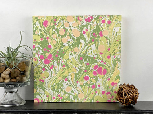 Original 8x8 Marbled Wall Art, Kauai Series #1