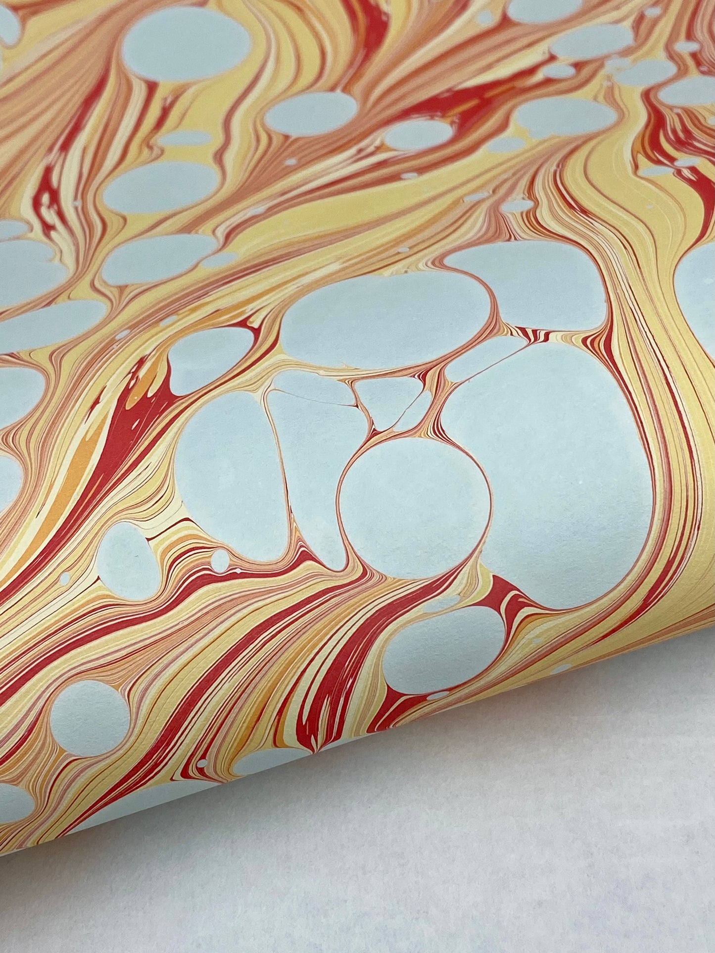 Full Sheet Hand-Marbled Paper P535