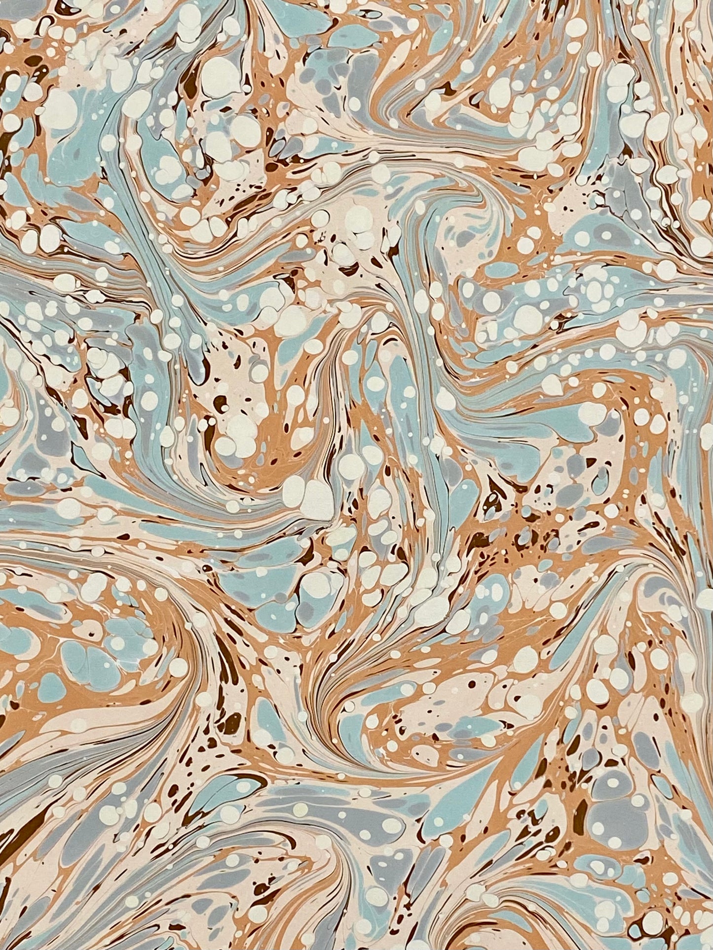 17x20 Hand-Marbled Paper P546
