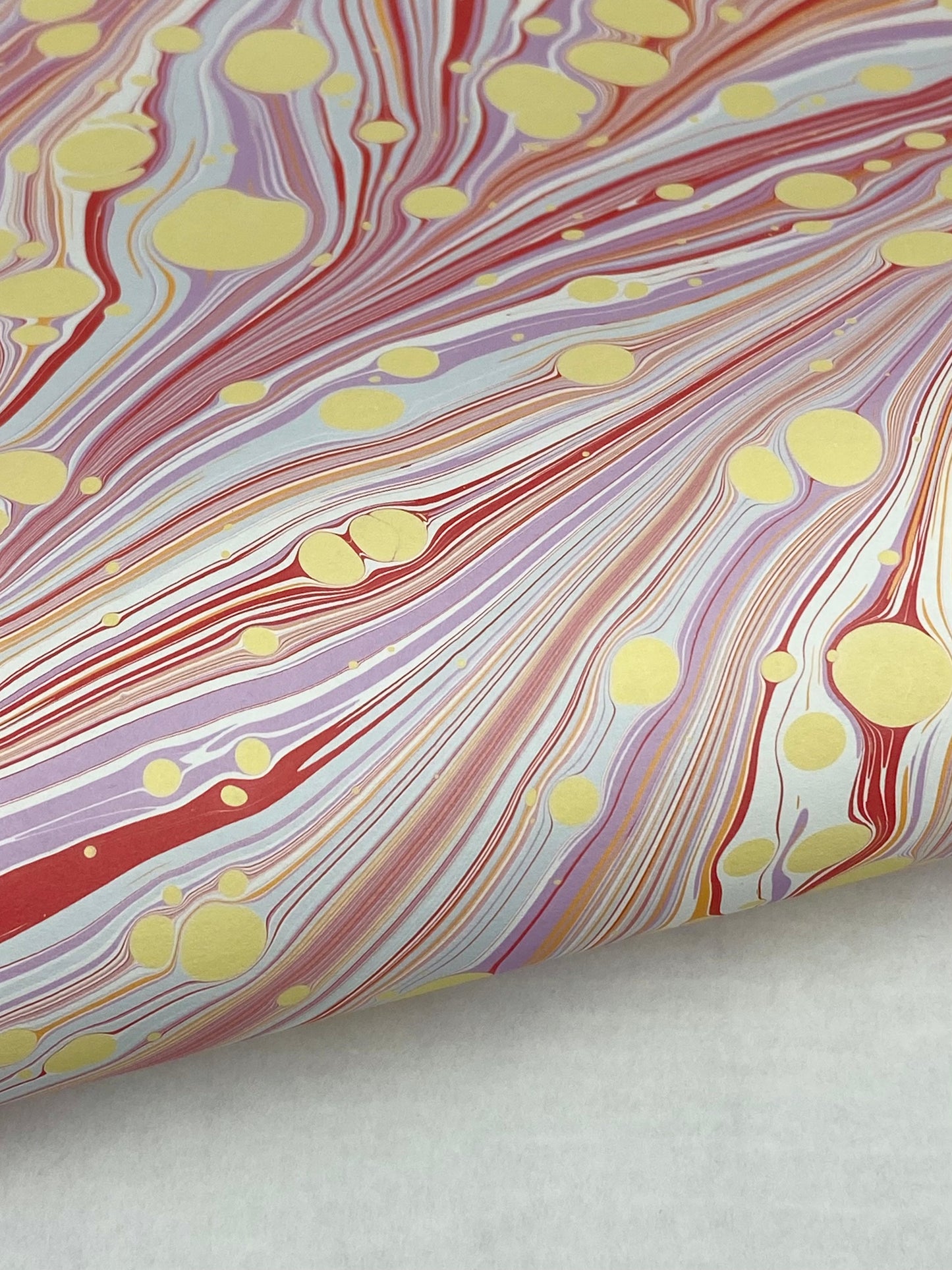 Full Sheet Hand-Marbled Paper P529