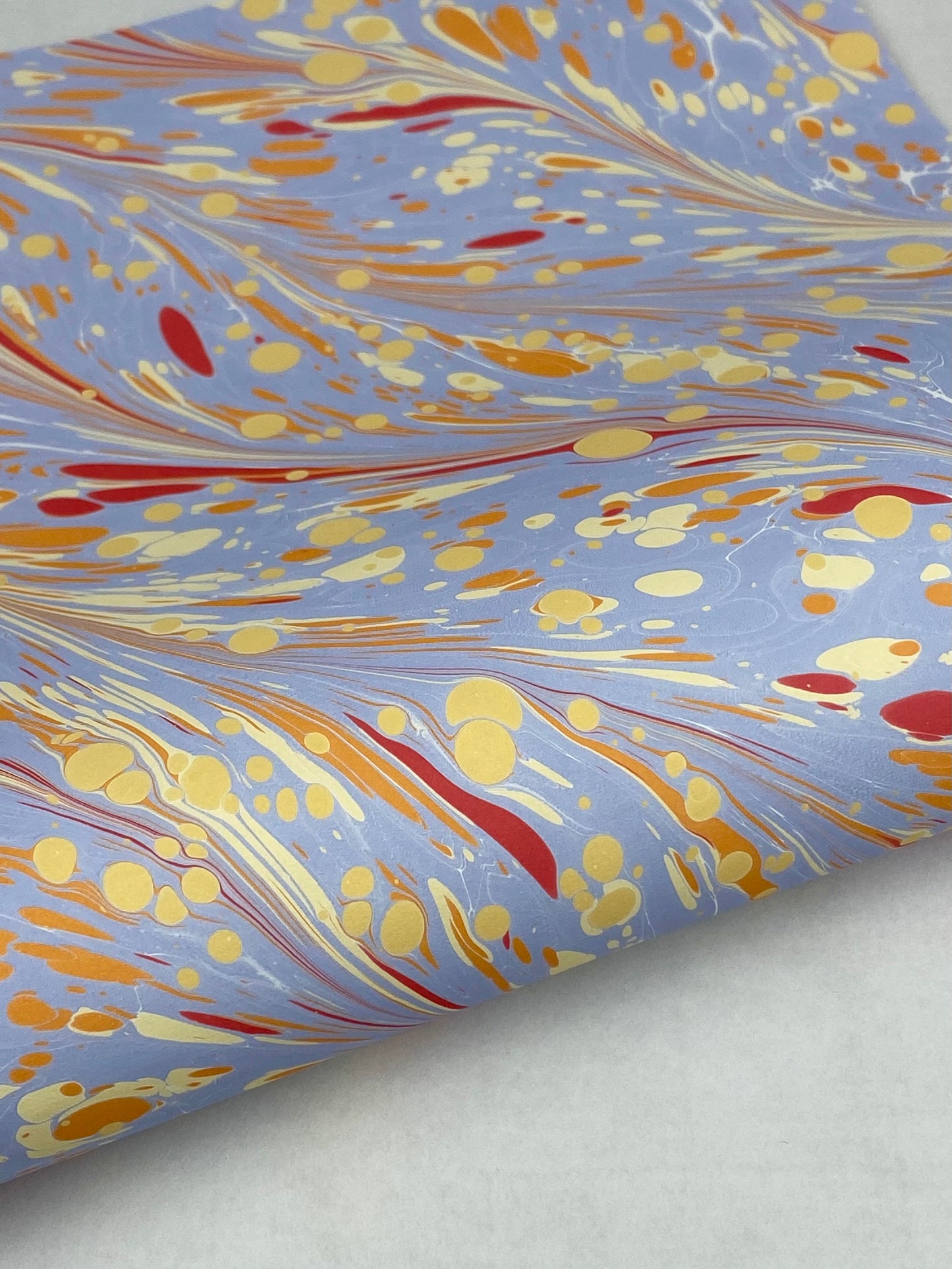 Half-Sheet Hand-Marbled Paper P538H