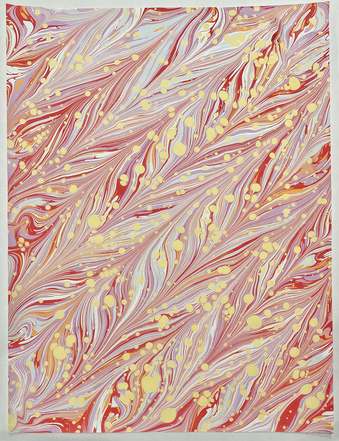 Full Sheet Hand-Marbled Paper P529