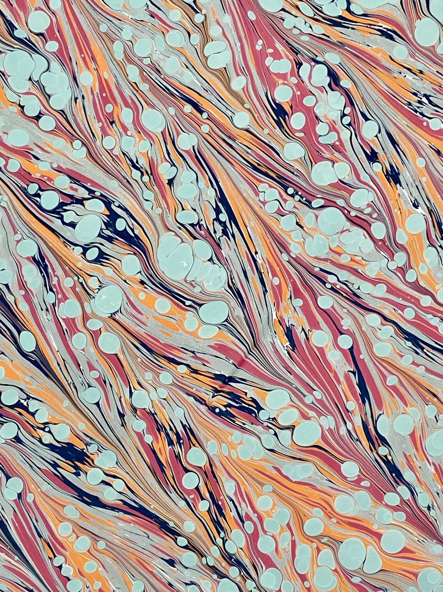 Full Sheet Hand-Marbled Paper P518