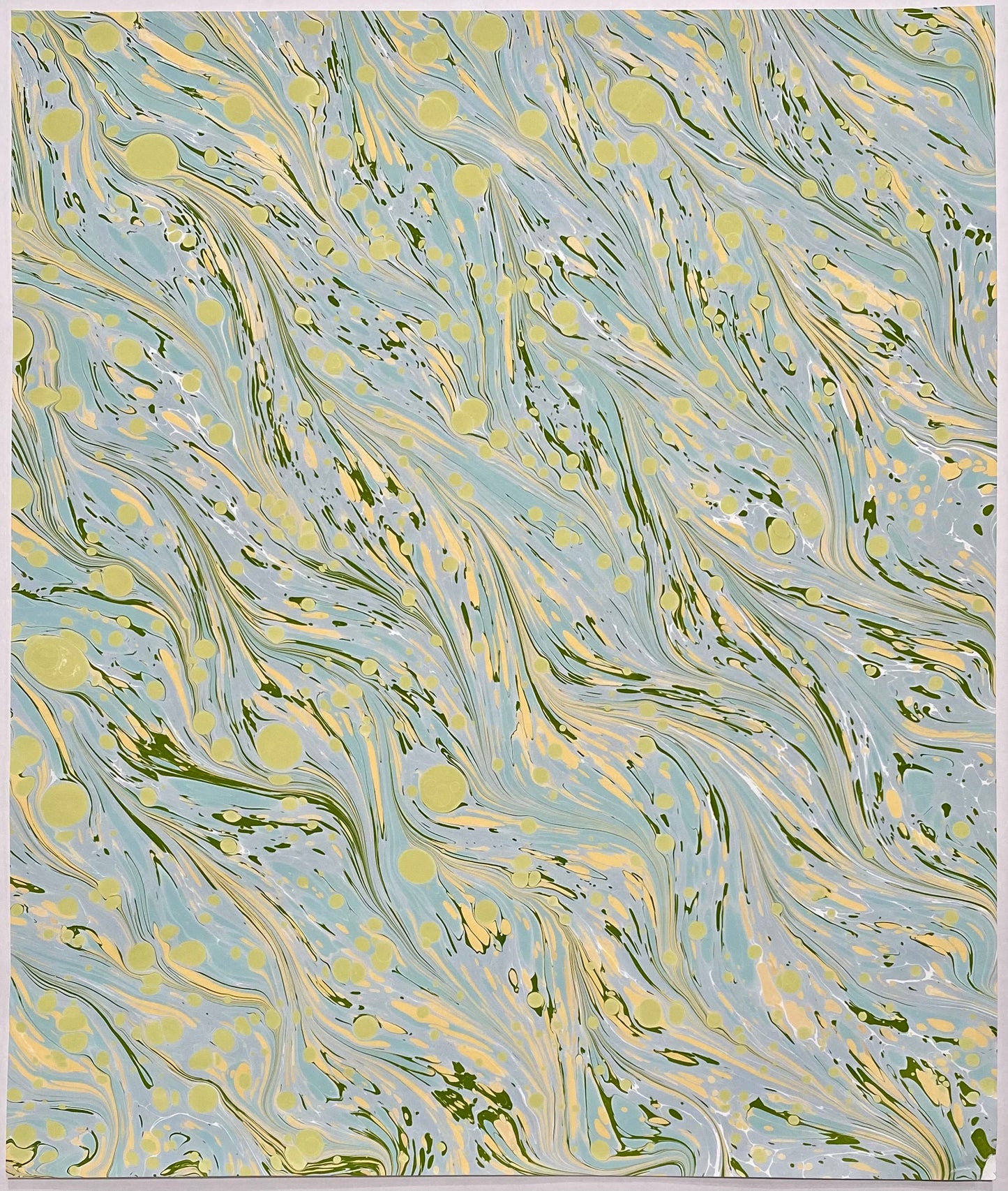17x20 Hand-Marbled Paper P554