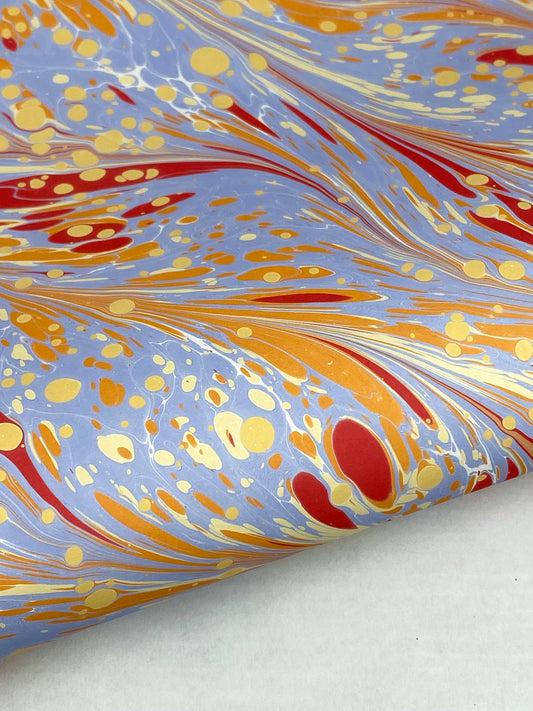 Full Sheet Hand-Marbled Paper P526