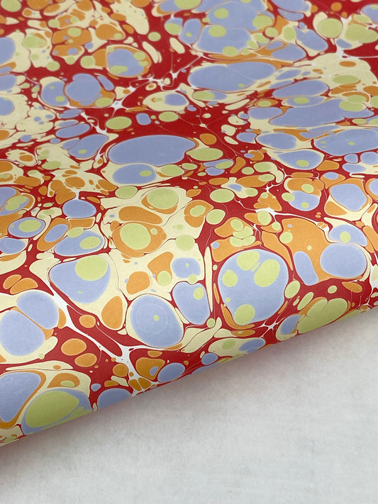 17x20 Hand-Marbled Paper P560