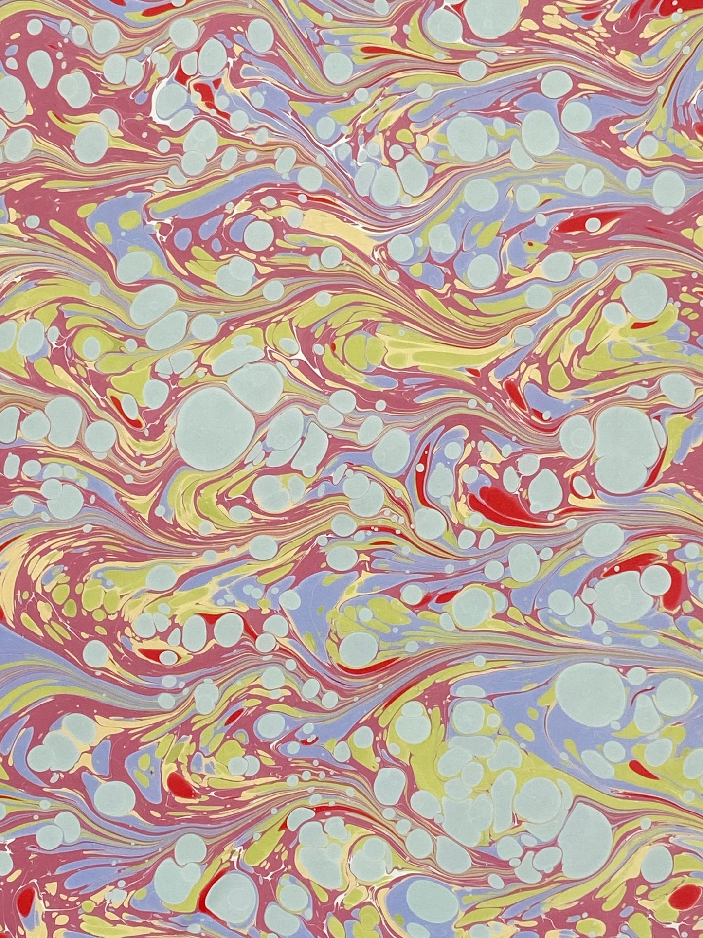 17x20 Hand-Marbled Paper P556