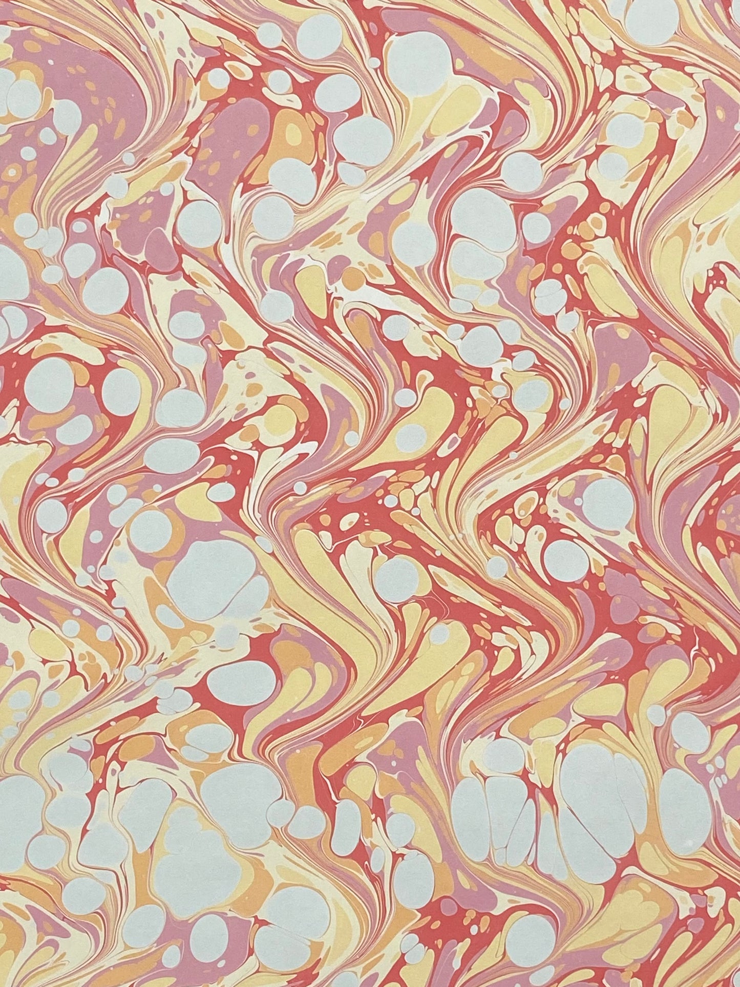 Full Sheet Hand-Marbled Paper P531
