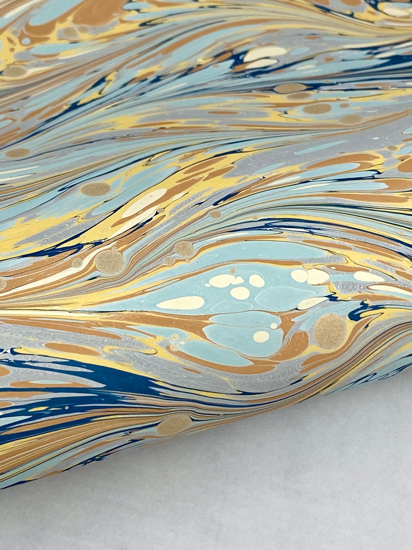 17x20 Hand-Marbled Paper P551