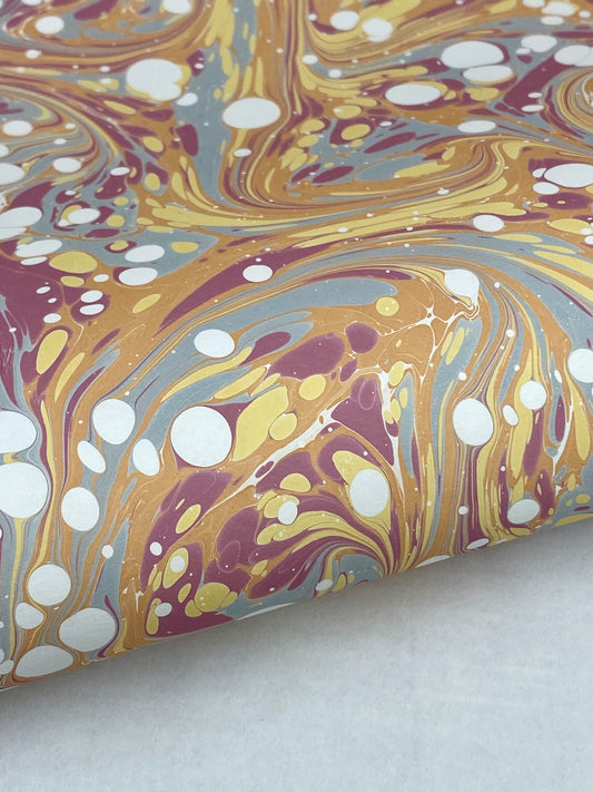 Full Sheet Hand-Marbled Paper P513