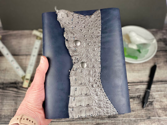 Large Leather Journal - Bison and Caiman