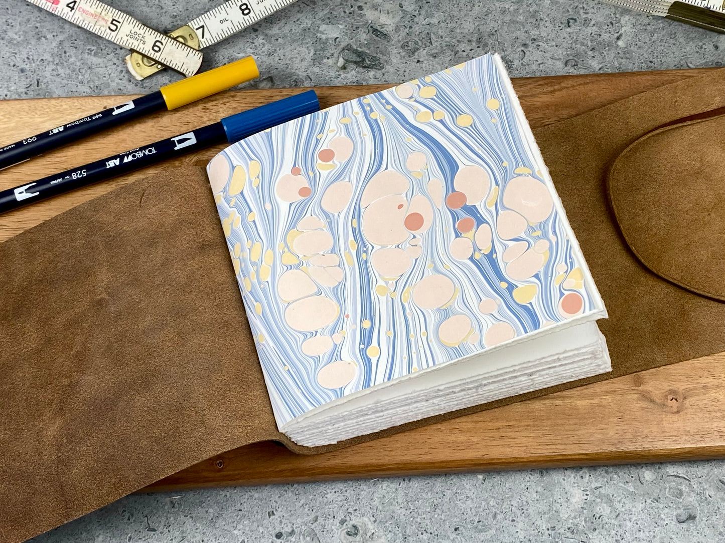 Watercolor Sketchbook / Art Journal in Saddle Brown