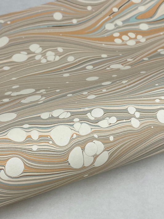 17x20 Hand-Marbled Paper P544