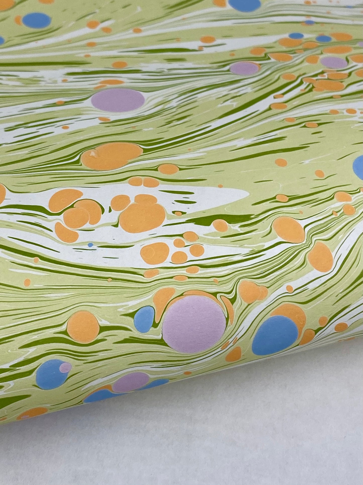 Full Sheet Hand-Marbled Paper P528