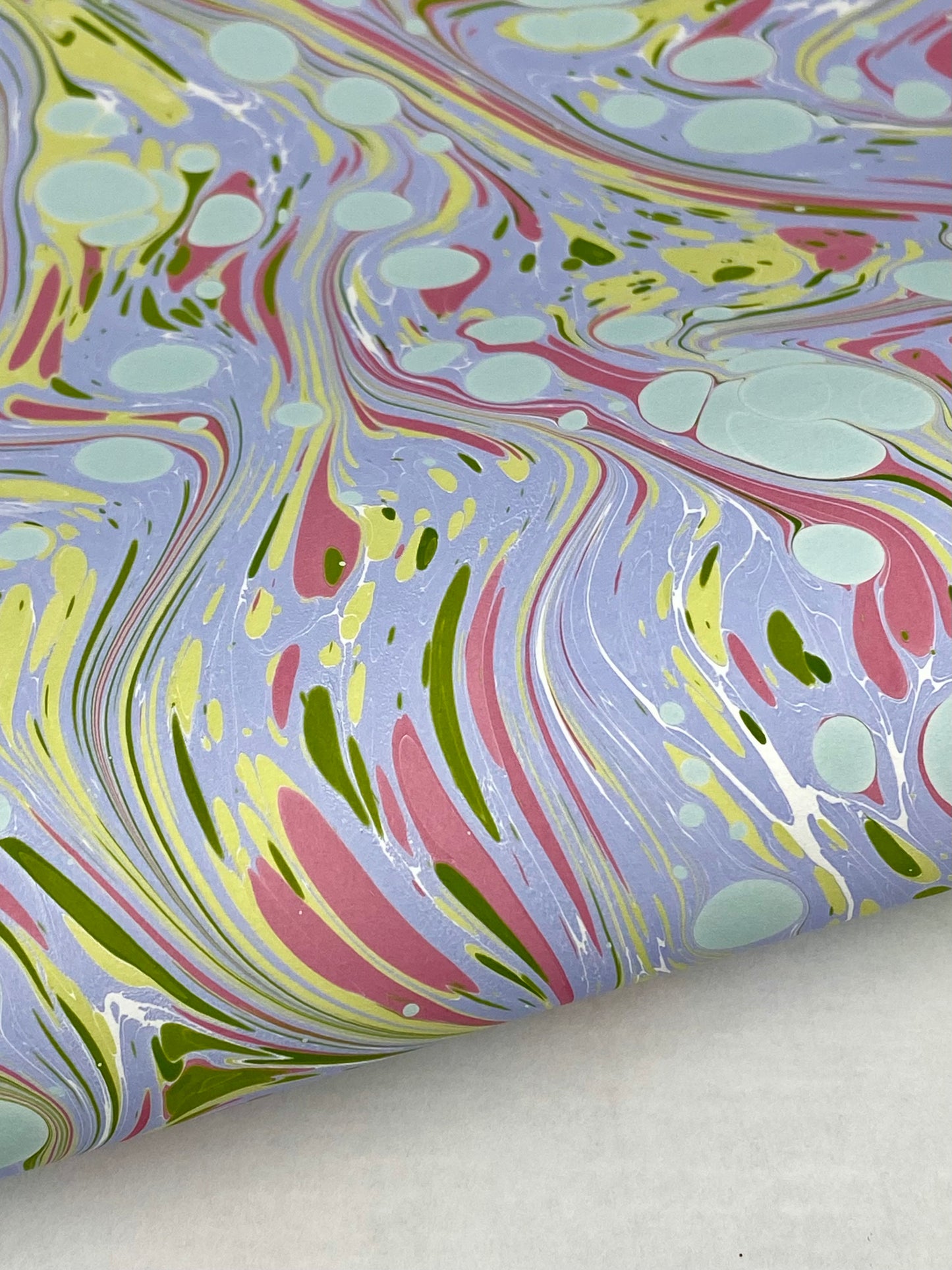 Full Sheet Hand-Marbled Paper P520