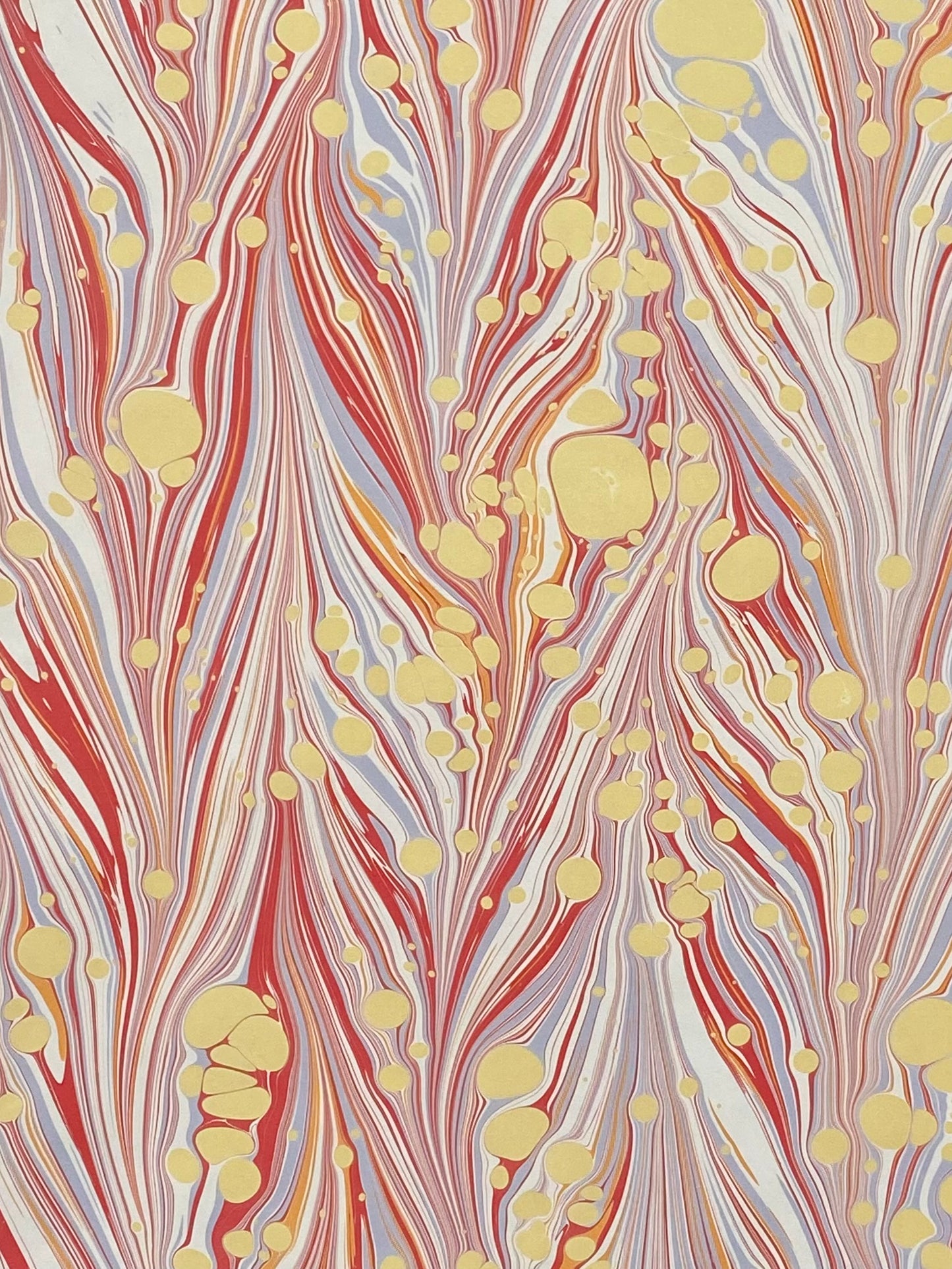 Half-Sheet Hand-Marbled Paper P536H
