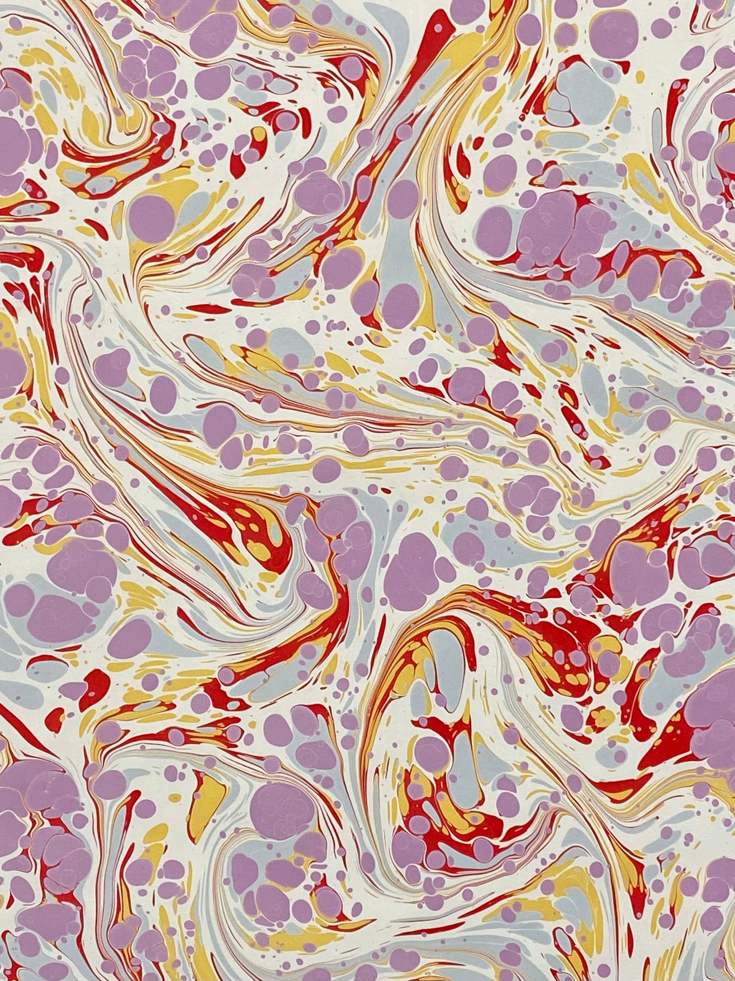 Half-Sheet Hand-Marbled Paper P537H