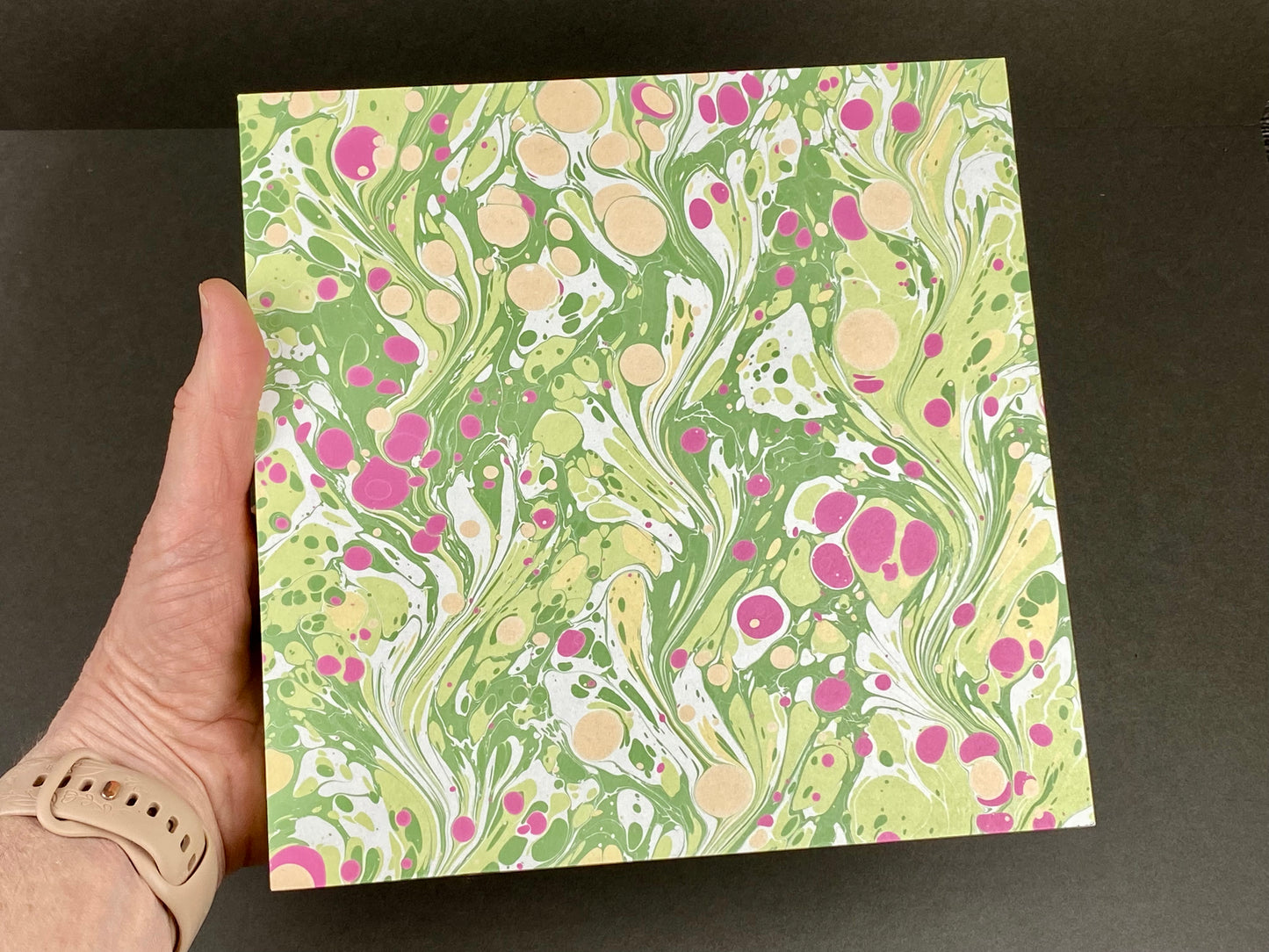 Original 8x8 Marbled Wall Art, Kauai Series #1