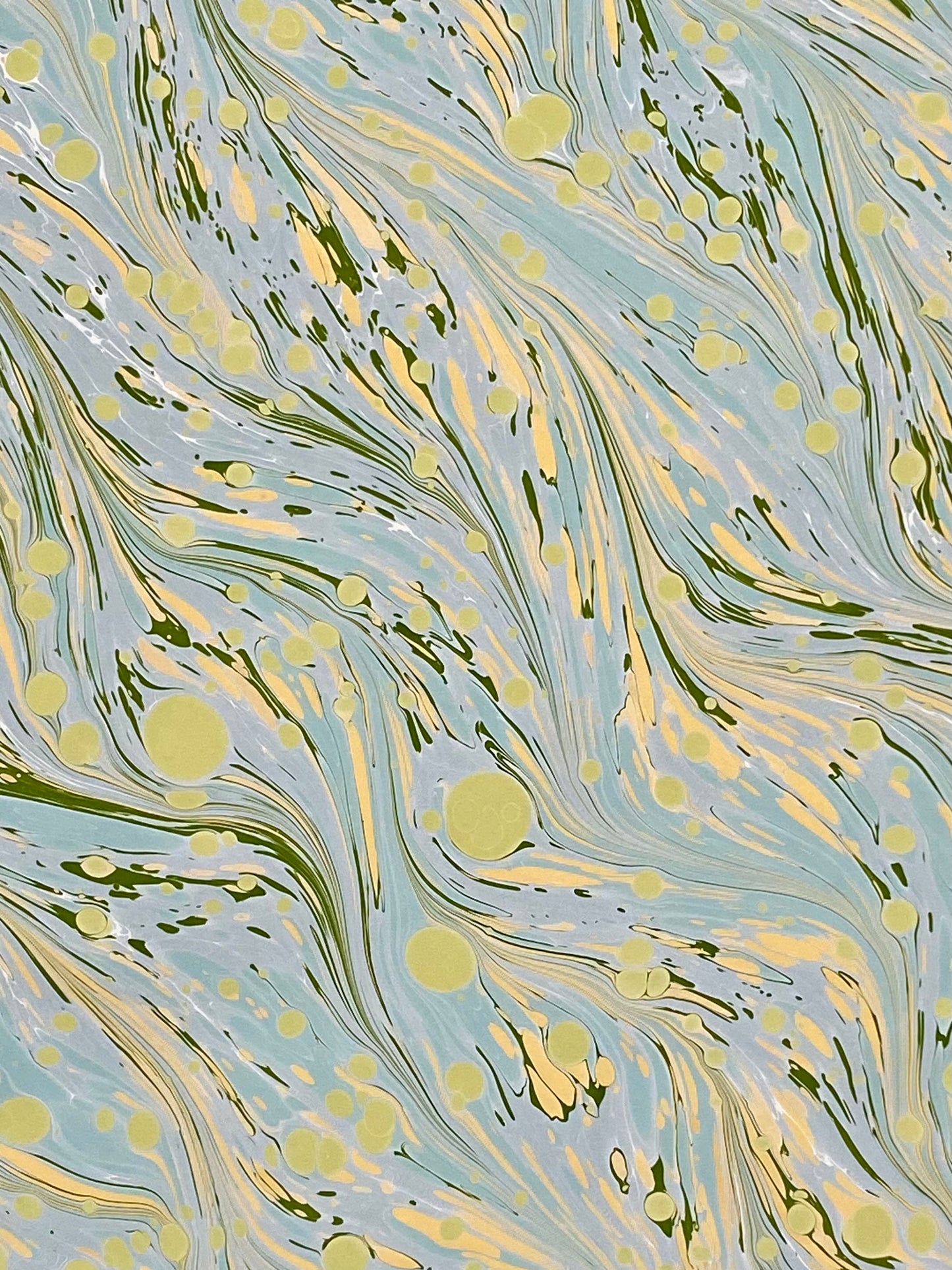 17x20 Hand-Marbled Paper P554