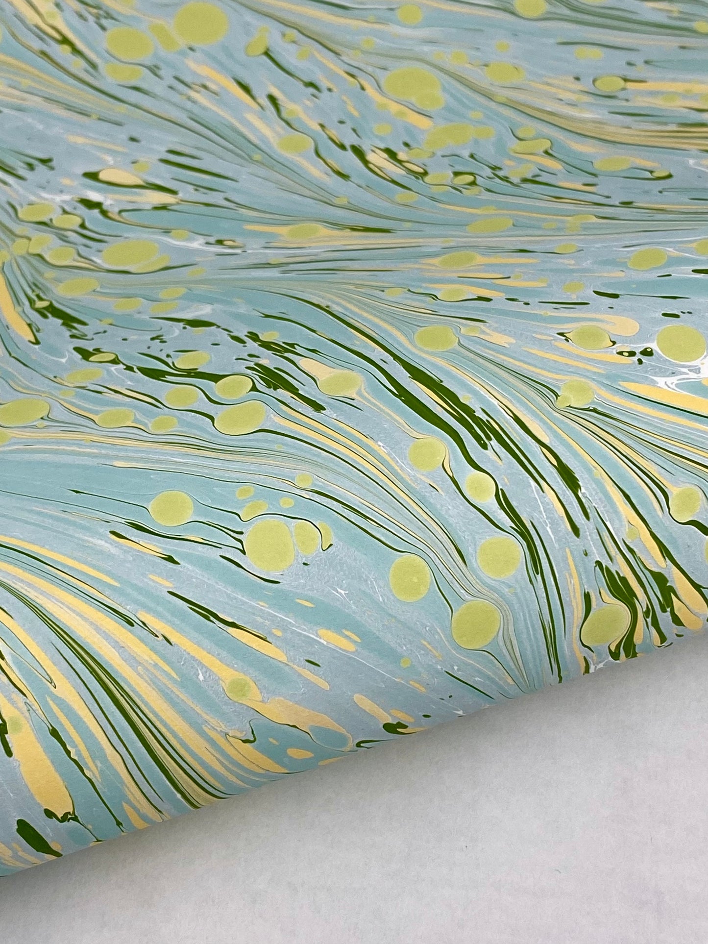 17x20 Hand-Marbled Paper P554