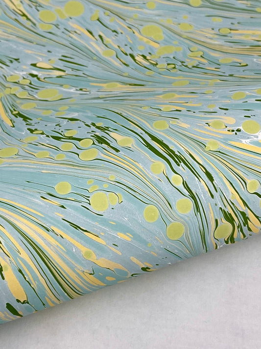 17x20 Hand-Marbled Paper P554