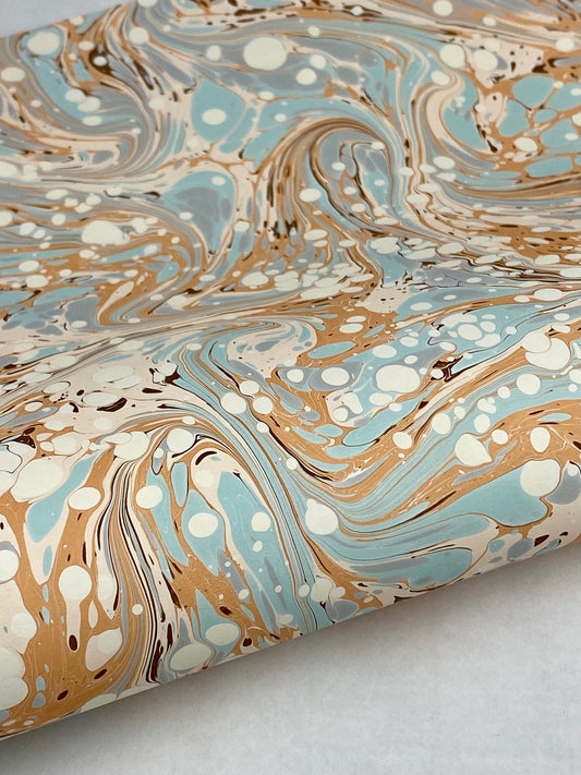 17x20 Hand-Marbled Paper P546